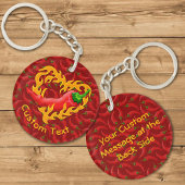 Chili Pepper met flathartkeychain Sleutelhanger