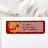 Chili Pepper met vlamhart Etiket (Insitu)