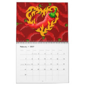 Chili Pepper met vlamhart Kalender (Feb 2027)