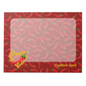 Chili Pepper met vlamhart Notitieblok (Voorkant)