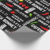 Chili Pepper Namen Patroon | Jamaicaanse keuken Cadeaupapier (Hoek)