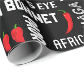 Chili Pepper Namen Patroon | Jamaicaanse keuken Cadeaupapier (Rol Hoek)