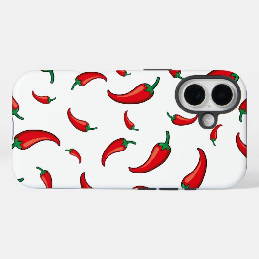 Chili pepper party Case-Mate iPhone case (Achterkant (horizontaal))