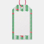 Chili Pepper Patroon Cadeaulabel (Voorkant)