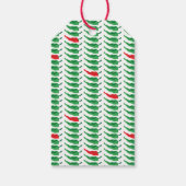 Chili Pepper Patroon Cadeaulabel (Achterkant)