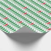 Chili Pepper Patroon Cadeaupapier (Hoek)