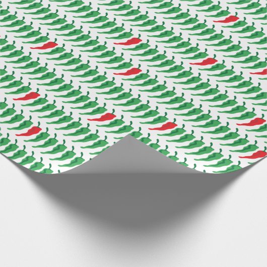 Chili Pepper Patroon Cadeaupapier (Hoek)