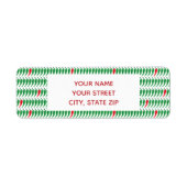 Chili Pepper Patroon Etiket (Voorkant)