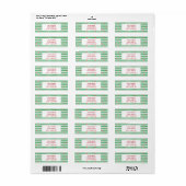 Chili Pepper Patroon Etiket (Full Sheet)