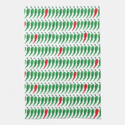 Chili Pepper Patroon Theedoek (Verticaal)