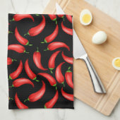 Chili Pepper Pattern Kitchen Towel Theedoek (Quarter Fold)