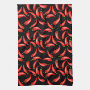 Chili Pepper Pattern Kitchen Towel Theedoek