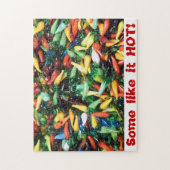 Chili Pepper Puzzle, Jalopeno, Hot Pepper Legpuzzel (Verticaal)