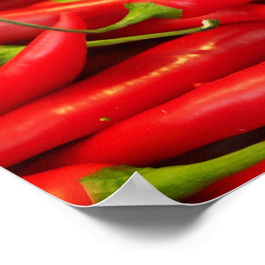 Chili Pepper Red Hot Poster (Hoek)