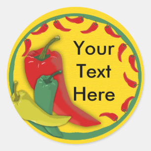 Chili Pepper Ronde Sticker