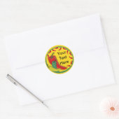 Chili Pepper Ronde Sticker (Envelop)