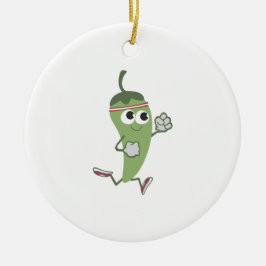 Chili Pepper Runner Keramisch Ornament