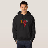 Chili Pepper Speit Fire Hot Sauce Chili Hoodie (Voorkant volledig)