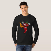 Chili Pepper Speit Fire Hot Sauce Chili T-shirt (Voorkant volledig)