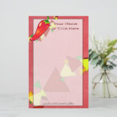 Chili Pepper Stationery Briefpapier (Staand voorkant)