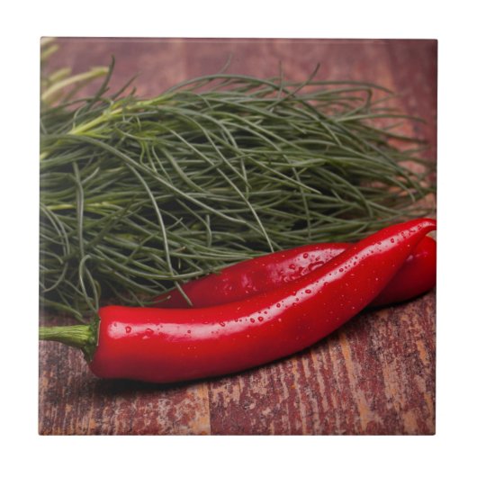 Chili Pepper Tegeltje (Voorkant)