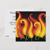 Chili Pepper uitnodiging (Voorkant / Achterkant)