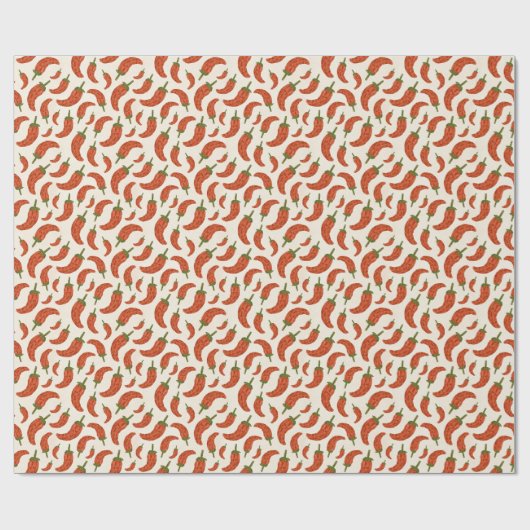 Chili Pepper Waterverf Gift Wrap Cadeaupapier (Vlak)