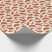 Chili Pepper Waterverf Gift Wrap Cadeaupapier (Hoek)