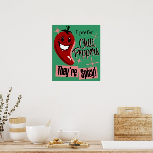 Chili Peppers $24,95 Art Poster (Keuken)
