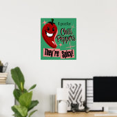 Chili Peppers $24,95 Art Poster (Thuiskantoor)