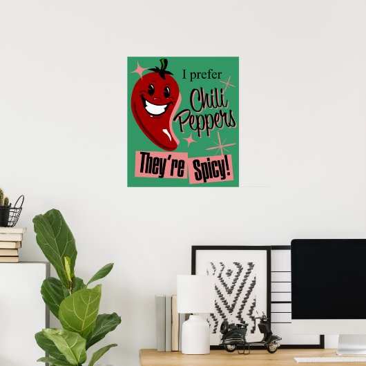 Chili Peppers $24,95 Art Poster (Thuiskantoor)