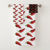 Chili peppers bad handdoek (Insitu)
