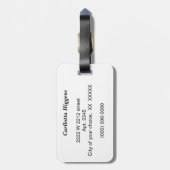 Chili peppers bagagelabel (Achterkant verticaal)