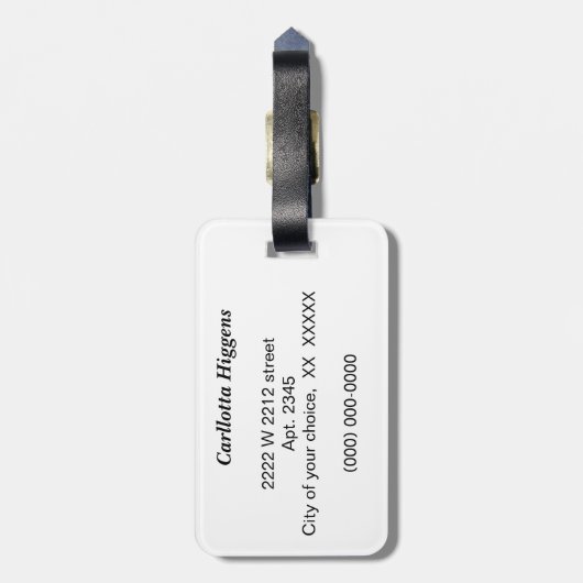 Chili peppers bagagelabel (Achterkant verticaal)