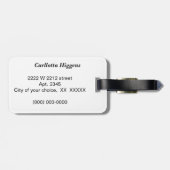 Chili peppers bagagelabel (Achterkant horizontaal)