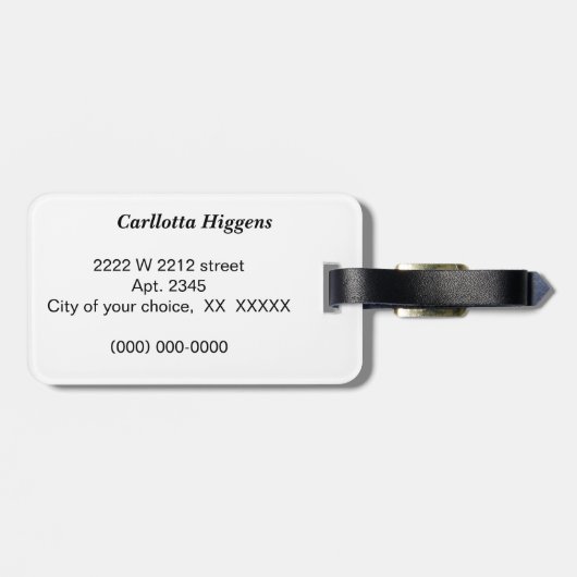 Chili peppers bagagelabel (Achterkant horizontaal)