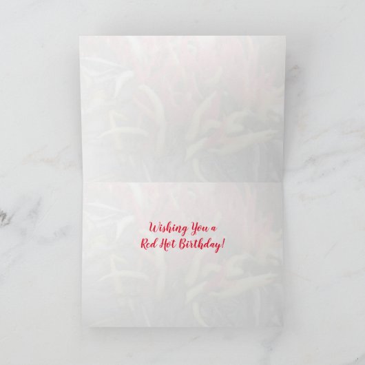 Chili Peppers Birthday Kaart (Binnen)