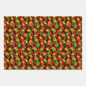 Chili Peppers, Cactus en vlammen Crazy Patterned Inpakpapier Vel (Voorkant 2)