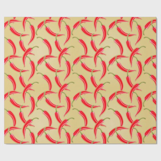Chili Peppers Cadeaupapier (Vlak)