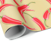 Chili Peppers Cadeaupapier (Rol Hoek)