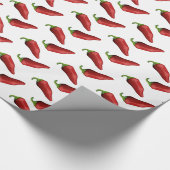 Chili peppers cadeaupapier (Hoek)