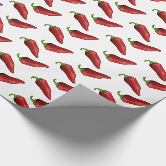 Chili peppers cadeaupapier (Hoek)