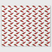 Chili peppers cadeaupapier (Vlak)
