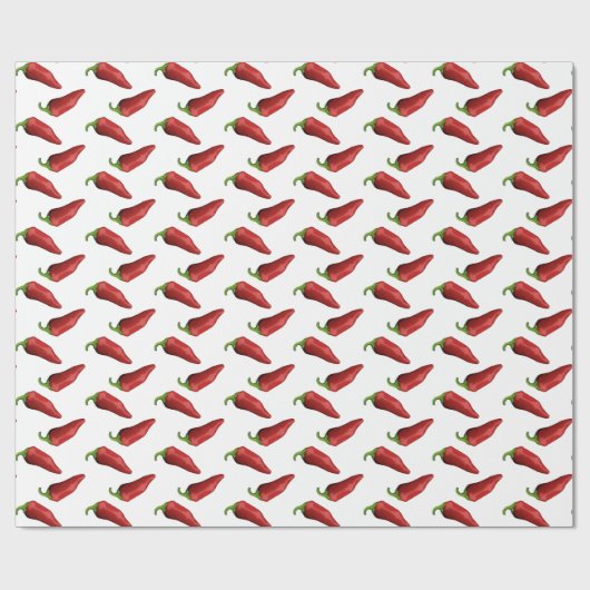 Chili peppers cadeaupapier (Vlak)