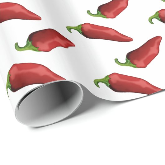 Chili peppers cadeaupapier (Rol Hoek)