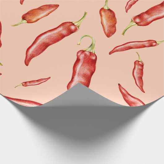 Chili Peppers Cadeaupapier (Hoek)