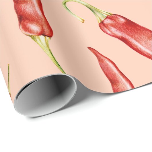 Chili Peppers Cadeaupapier (Rol Hoek)