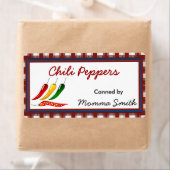 Chili Peppers Custom Inblikken Labels (Insitu)
