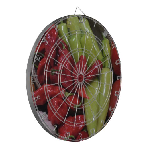 Chili Peppers Dartbord (Voorkant Links)