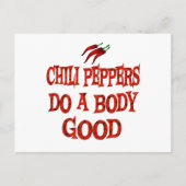 Chili Peppers doen goed Briefkaart (Voorkant)